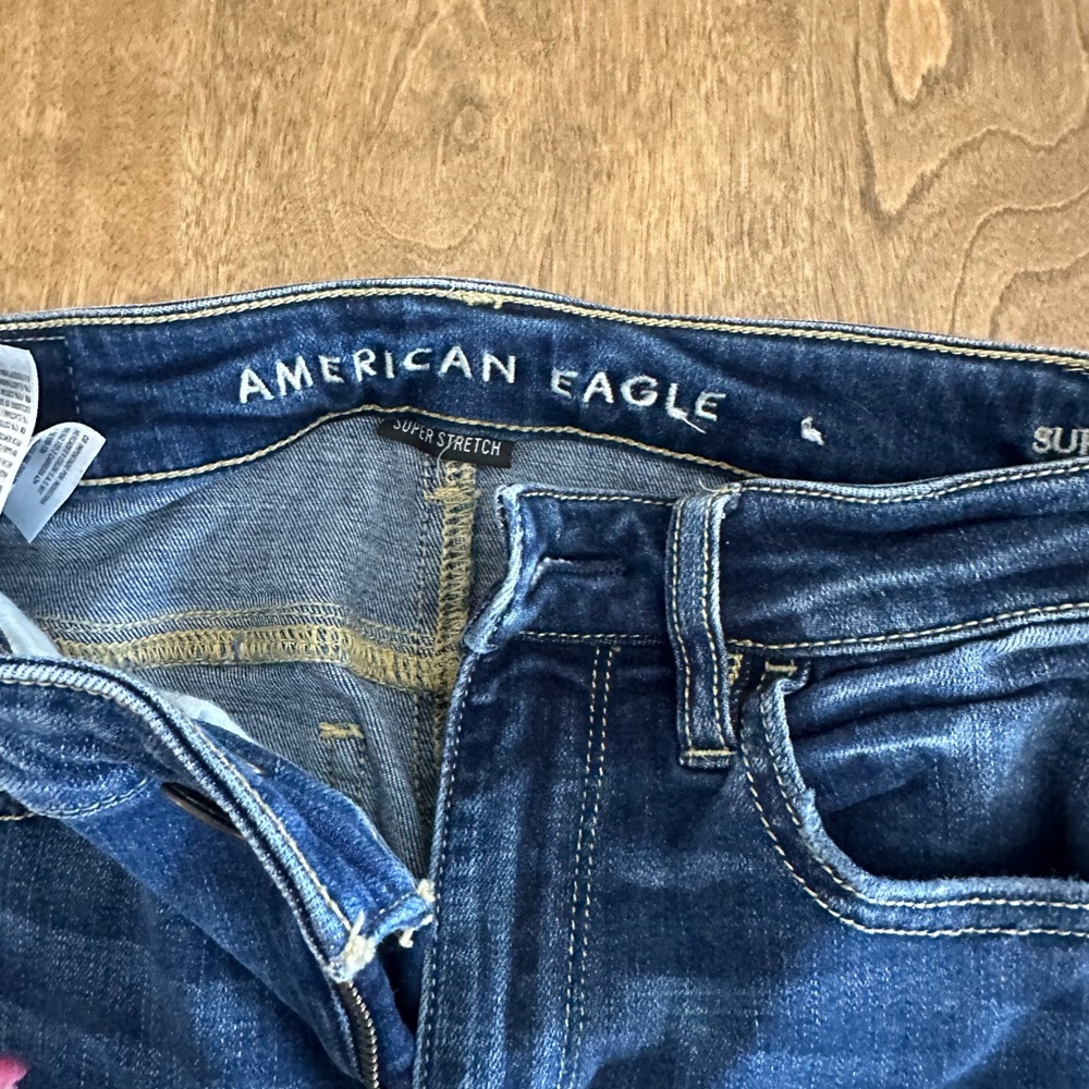 American Eagle skinny jeggings dark wash - Picture 2 of 4